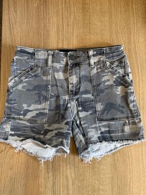 Kut Camo Utility Denim Shorts